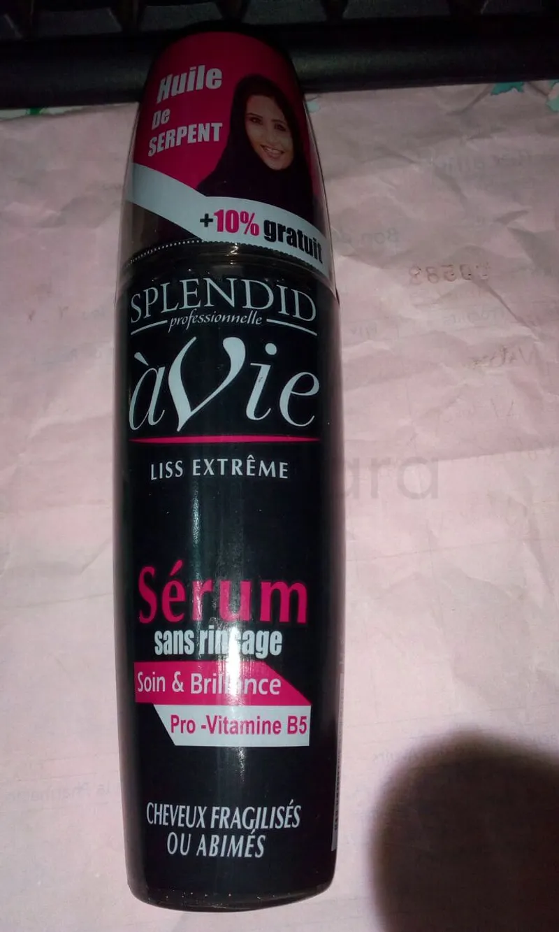 SPLENDID A VIE LISS EXTREME SERUM SANS RINCAGE PRO-VITAMINE B5 CHEVEUX FRAGILISES OU ABIMES 110ML