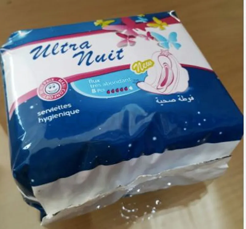ULTRA NUIT SERVIETTES HYGIENIQUE TRES ABONDANT BOITE DE 8