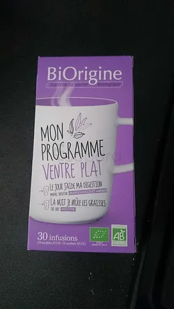 BIORIGINE MON PROGRAMME VENTRE PLAT BOITE DE 30 INFUSIONS