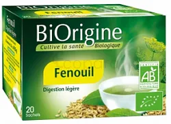BIORIGINE FENOUIL DIGESTION LEGERE BOITE DE 20 SACHETS