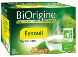 BIORIGINE FENOUIL DIGESTION LEGERE BOITE DE 20 SACHETS
