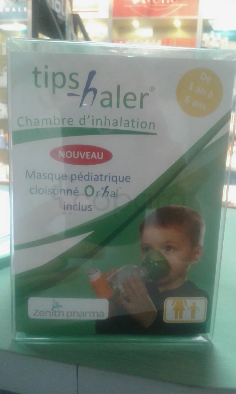 TIPS-HALER CHAMBRE D'INHALATION MASQUE PEDIATRIQUE CLOISONNE 1-6ANS
