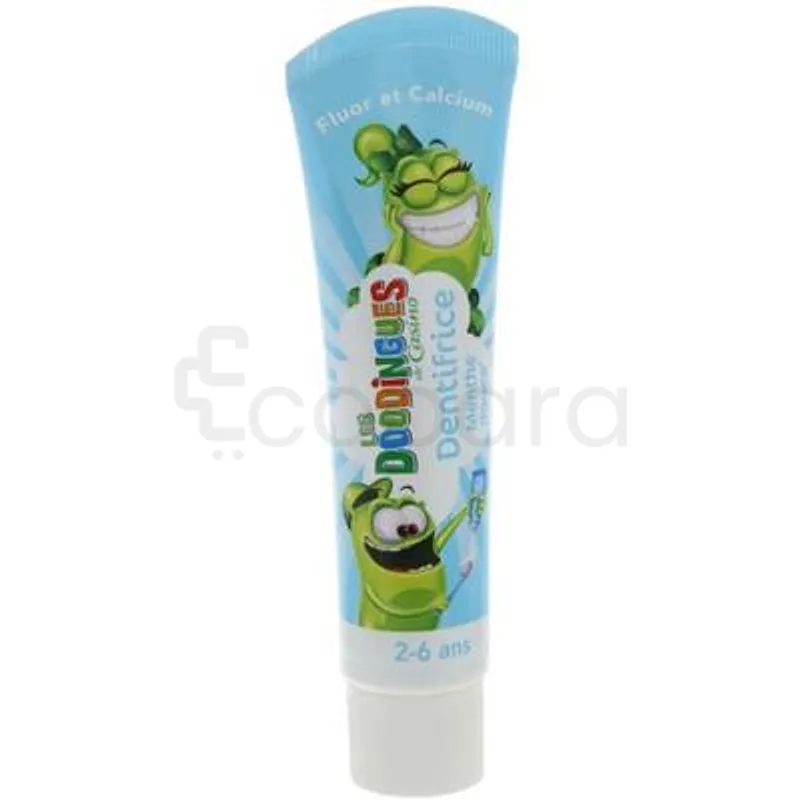 LES DOODINGUES DENTIFRICE FLUOR ET CALCIUM 2-6ANS 50ML