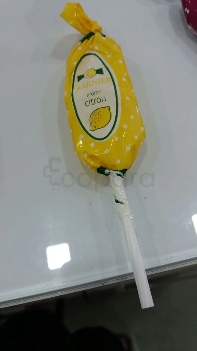 TUTTI FRUITTI SUCETTE BARNIER CITRON