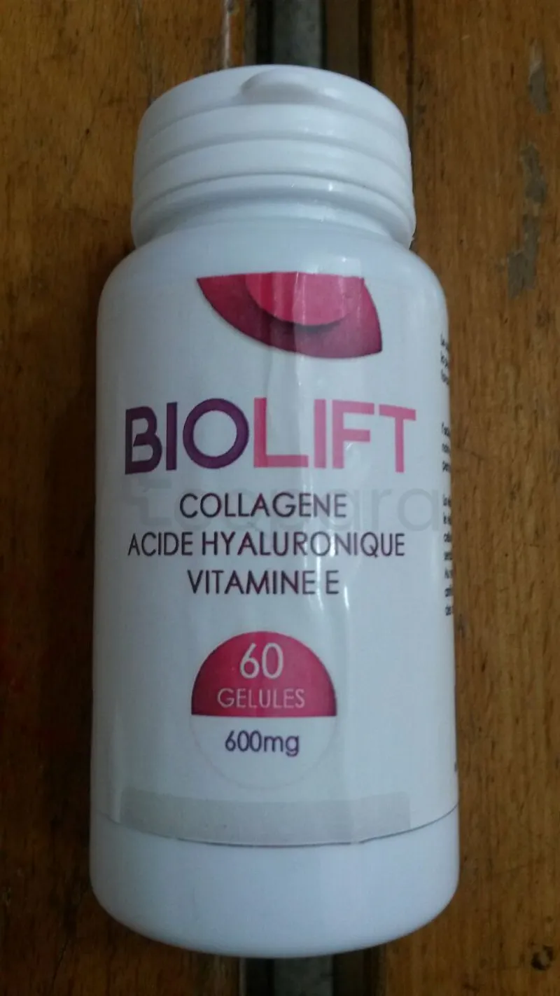 BIOLIFT 600MG COLLAGENE ACIDE HYALURONIQUE VITAMINE E BOITE DE 60 GELULES