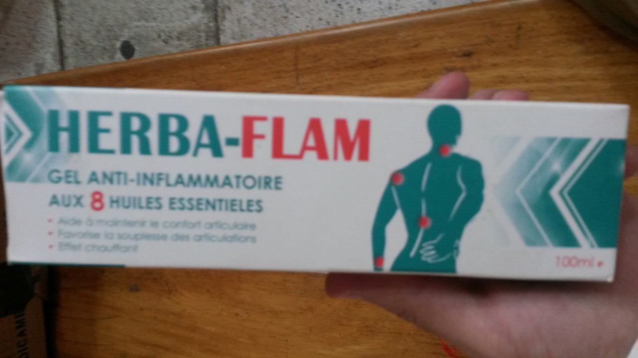 HERBAFLAM GEL ANTI-INFLAMMATOIRE AUX 8 HUILES ESSENTIELES 100ML