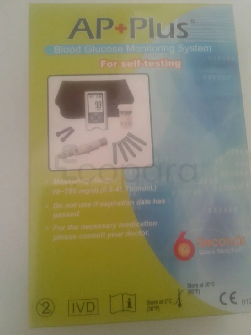 AP+PLUS BLOOD GLUCOSE MONITORING SYSTEM REFERENCE 100030116