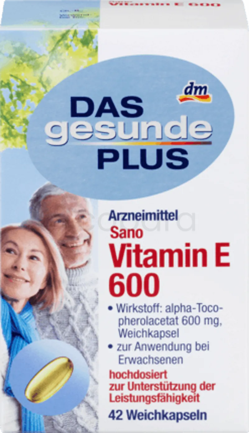 DAS GESUNDE PLUS VITAMIN E 600 BOITE DE 42 CAPSULES MOLLES