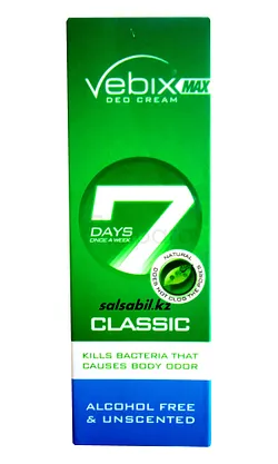 VEBIX MAX DEODORANT CREAM CLASSIC 7 DAYS 25ML