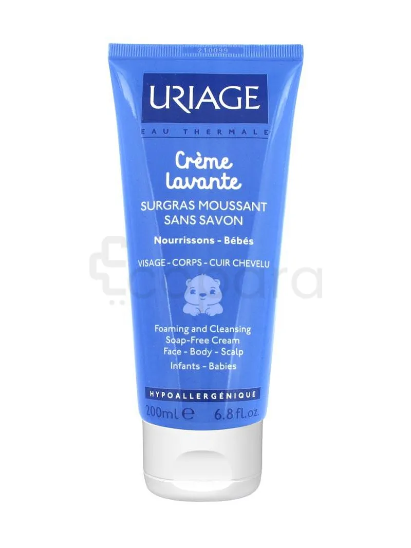 URIAGE CREME LAVANTE SURGRAS MOUSSANT SANS SAVON NOURRISSONS BEBES 200ML