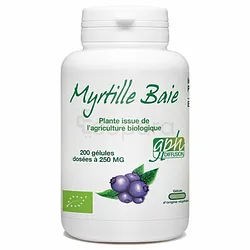 GPH MYRTILLE BAIE 250MG BOITE DE 200 GELULES