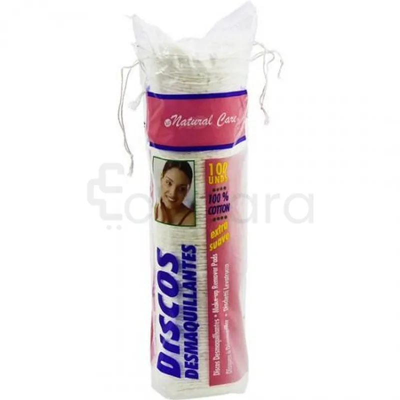 NATURAL CARE COTTON DISQUES DEMAQUILANTE BOITE DE 100