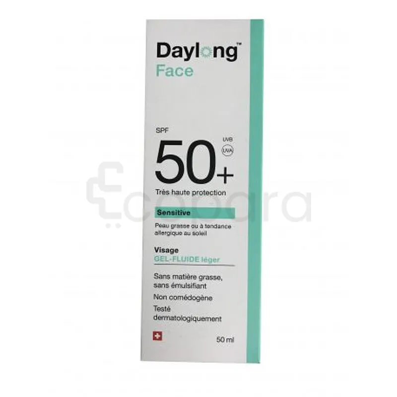 DAYLONG SENSITIVE FACE GEL FLUIDE LEGER SPF50+ 50ML