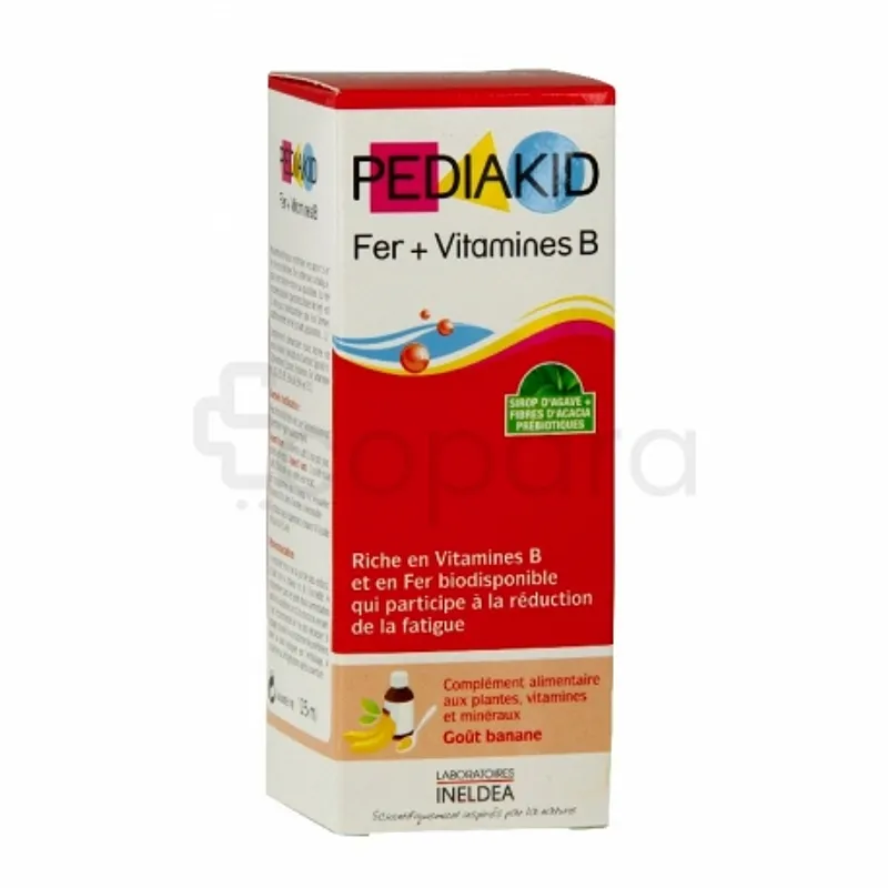 PEDIAKID FER + VITAMINES B SIROP SANS GLUTEN SIROP 125ML