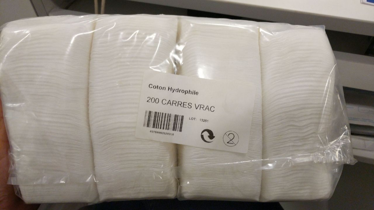 COTON HYDROPHILE CARRES VRAC BOITE DE 200