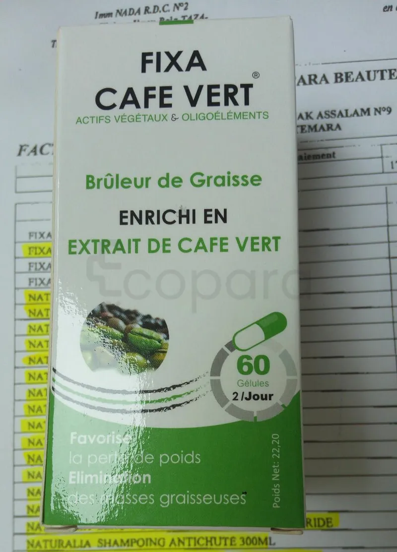 FIXA CAFE VERT BRULEUR DE GRAISSE BOITE DE 60 GELULES