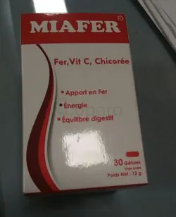 MIAFER FER VIT C CHICOREE BOITE DE 30 GELULES