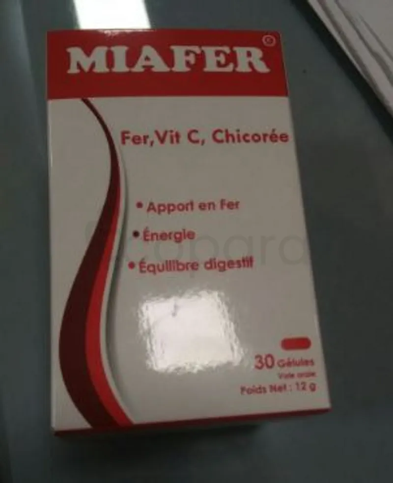 MIAFER FER VIT C CHICOREE BOITE DE 30 GELULES