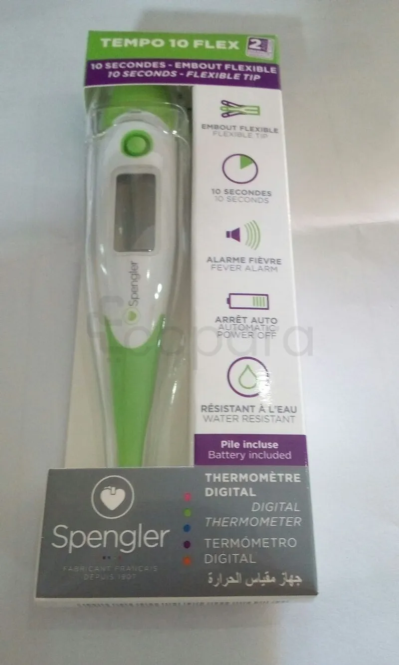 SPENGLER THERMOMETRE DIGITAL TEMPO 10 FLEXIBLE VERT REFERENCE SP1643