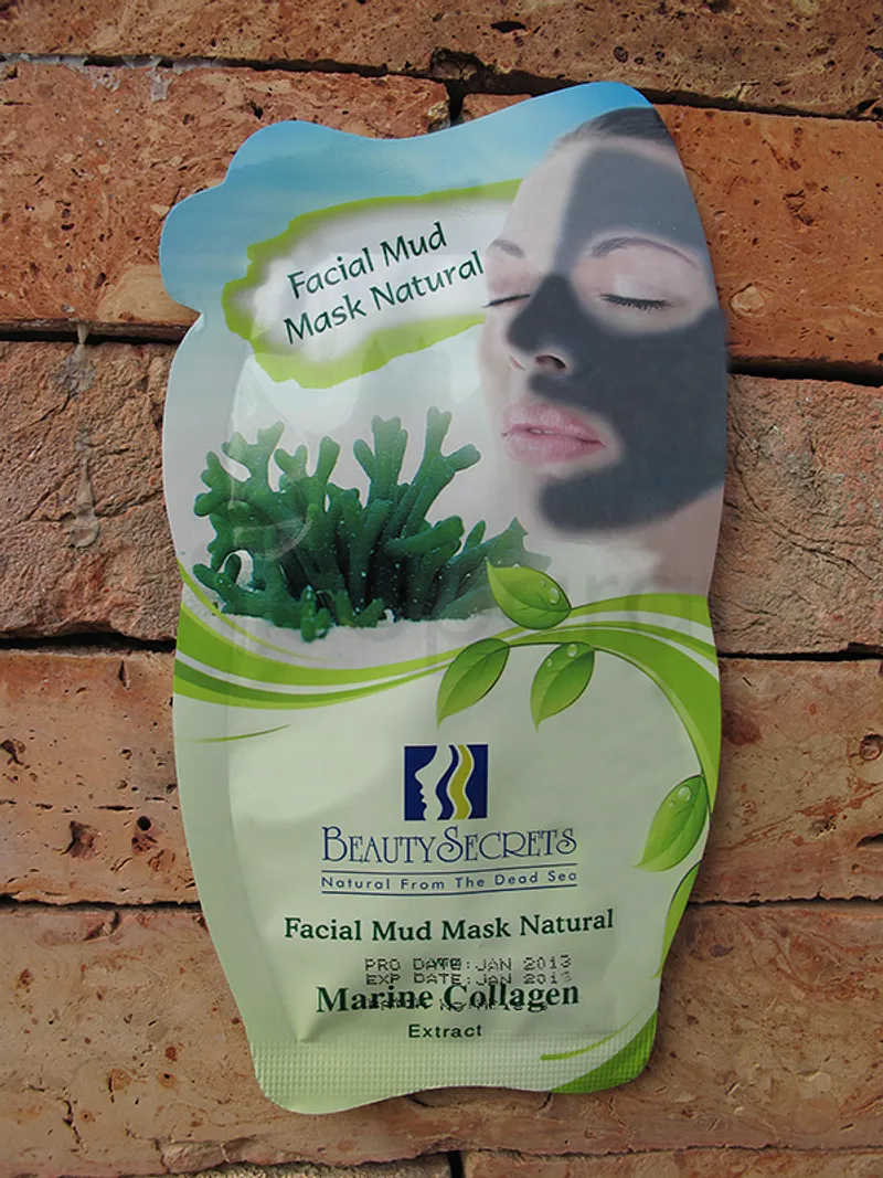 BEAUTY SECRETS FACIAL MUD MASK NATURAL WITH MARINE COLLAGEN 35G