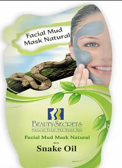 BEAUTY SECRETS FACIAL MUD MASK NATURAL WITH SNAKE HUILE 35G