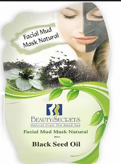 BEAUTY SECRETS FACIAL MUD MASK NATURAL WITH BLACK SEED HUILE 35G