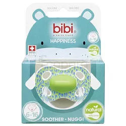 BIBI SUCETTE HAPPINESS NATURAL SILICONE 6-16MOIS REFERENCE 955460