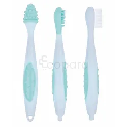 BEBE CONFORT 3 BROSSES A DENTS AVEC ETUI SAILOR BLEU 0-36MOIS REFERENCE 3106203000