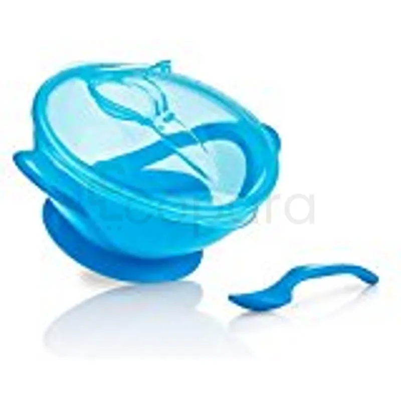 NUBY ASSIETTE PROFONDE 300ML + COUVERCLE + CUILLIERE 9MOIS+ REFERENCE 20-ID5419