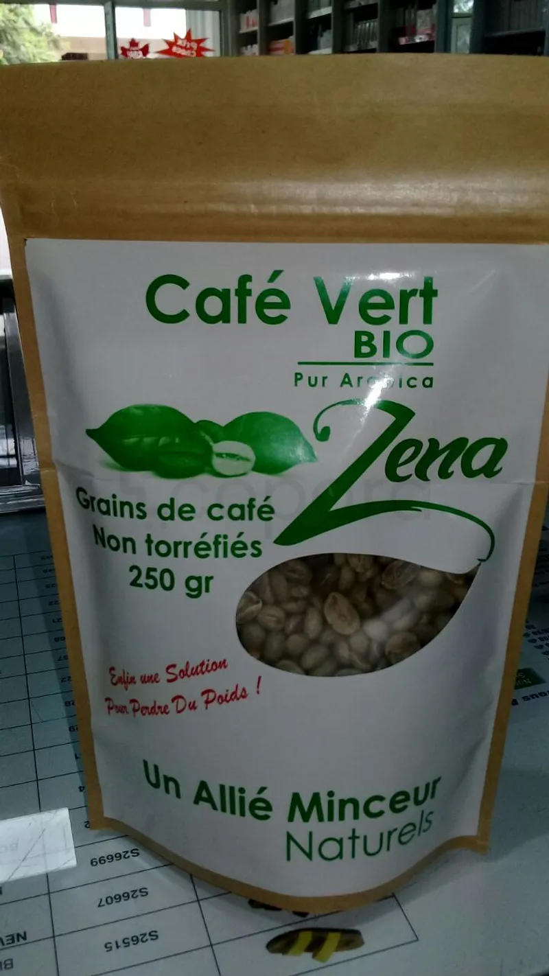 ZENA CAFE VERT BIO GRAINS DE CAFE NON TORREFIES 250G