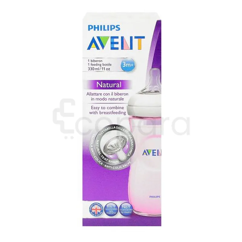 AVENT BIBERON NATURAL +3MOIS 330ML REFERENCE SCF697/17