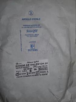 STERIFIL SONDE DE SALEM CH.20 LONG 125CM REFERENCE D6.620