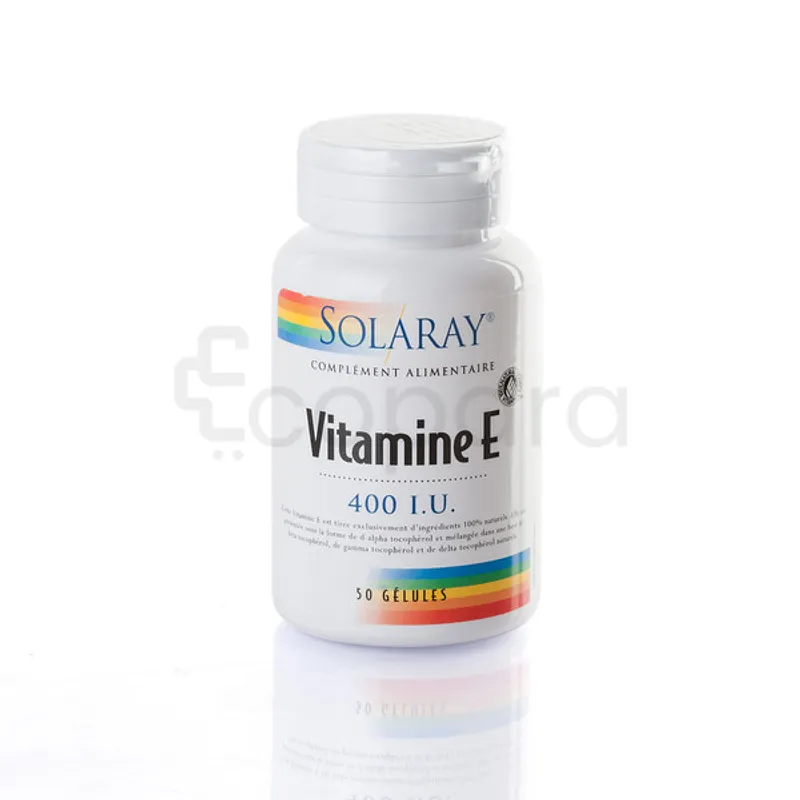 SOLARAY VITAMINE E 400IU BOITE DE 50 GELULES