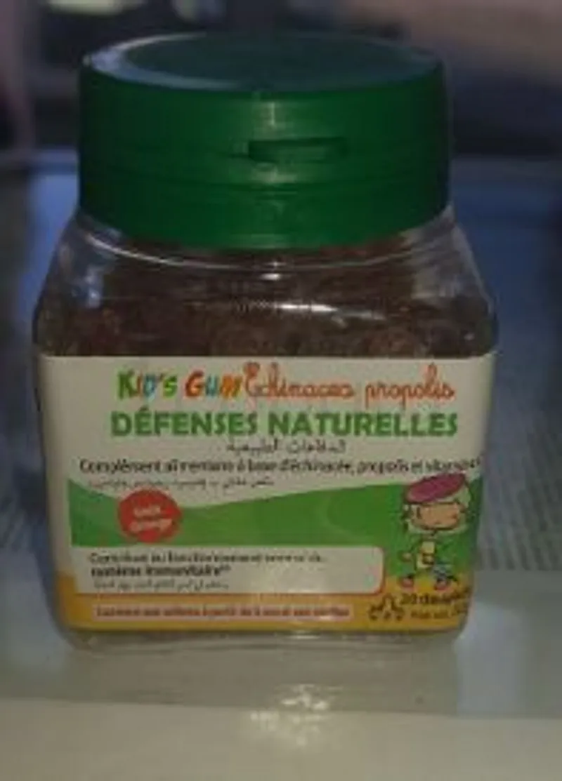 KID'S GUM ECHINACEA PROPOLIS DEFENSES NATURELLES BOITE DE 20 DAUPHINS