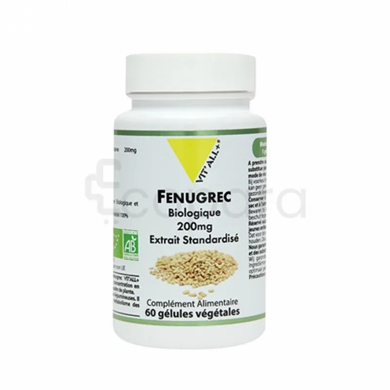 VITALL+ FENUGREC BIO 200MG 60G GELULES
