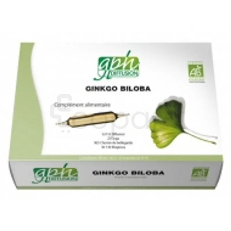 GPH GINKO BILOBA 15ML BOITE DE 20 AMPOULES