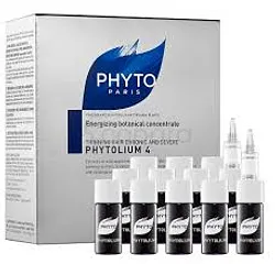 PHYTO PARIS PHYTOLIUM 4 CONCENTRE VEGETAL ENERGISANT TRAITEMENT ANTI-CHUTE ABSOLU FIOLE 3.5ML BOITE DE 12