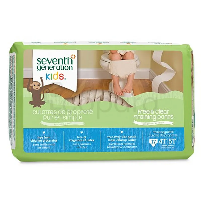SEVENTH GENERATION KIDS COUCHES CULOTTE 4T-5T BOITE DE 17
