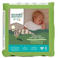 SEVENTH GENERATION BABY COUCHES DE NUIT ET DE VOYAGE TAILLE 4 BOITE DE 24