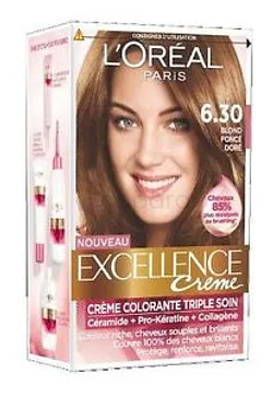 L'OREAL PARIS EXCELLENCE CREME COLORATION CHEVEUX NUMERO 6.30