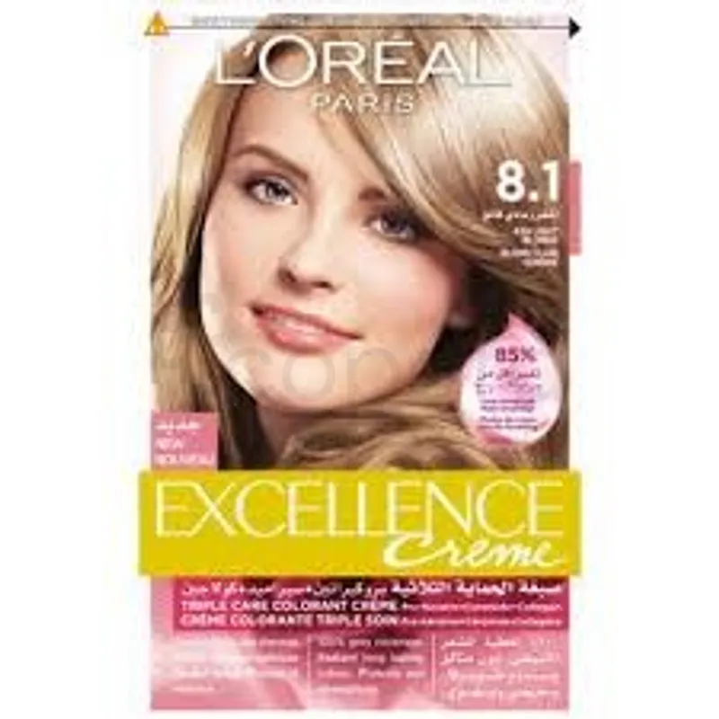 L'OREAL PARIS EXCELLENCE CREME COLORATION CHEVEUX NUMERO 8.1