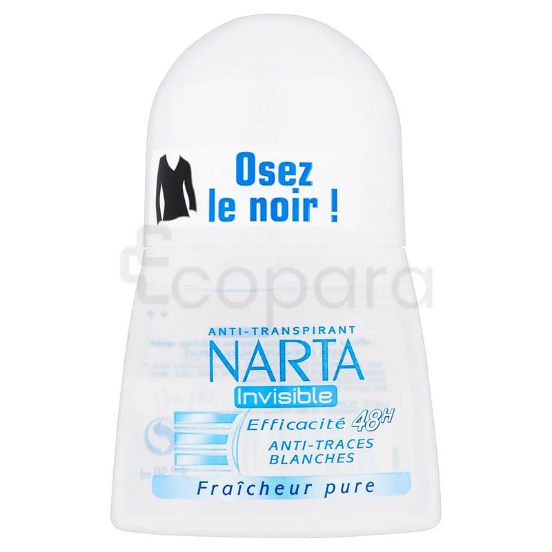 NARTA STICK DEODORANT INVISIBLE FRAICHEUR PUR 48H 50ML