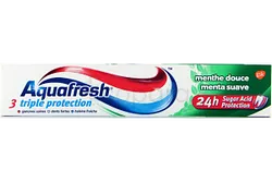 AQUAFRESH DENTIFRICE 3 TRIPLE PROTECTION MENTHE DOUCE 24H 75ML