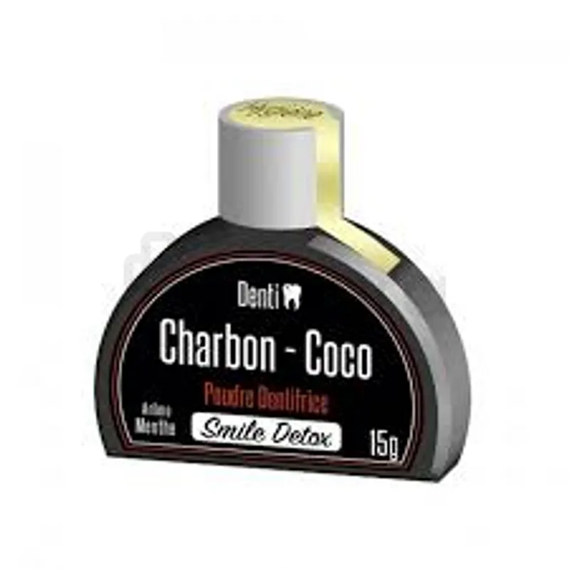 DENTI SMILE CHARBON COCO POUDRE DETOX AROME MENTHE 15G