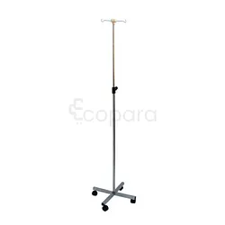 POTENCE A SERUM INOX PIEDS PLASTIQUES NOIR REFERENCE FS-515