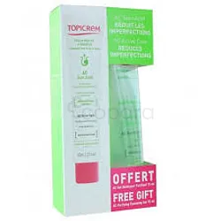 TOPICREM AC SOIN ACTIF 40ML + GEL NETTOYANT PURIFIANT 75ML OFFERT