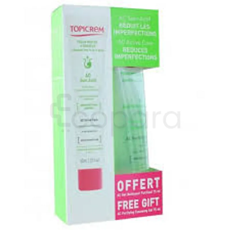 TOPICREM AC SOIN ACTIF 40ML + GEL NETTOYANT PURIFIANT 75ML OFFERT