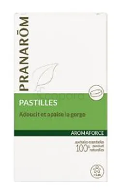 PRANAROM AROMAFORCE PASTILLES ADOUCIT ET APAISE LA GORGE BOITE DE 21