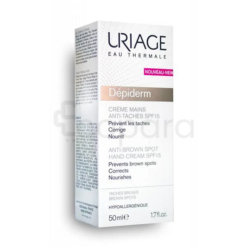 URIAGE DEPIDERM CREME MAINS ANTI-TACHE SPF15 50ML