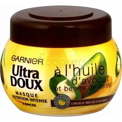 GARNIER ULTRA DOUX MASQUE A L'HUILE D'AVOCAT ET BEURRE DE QUARITE 300ML